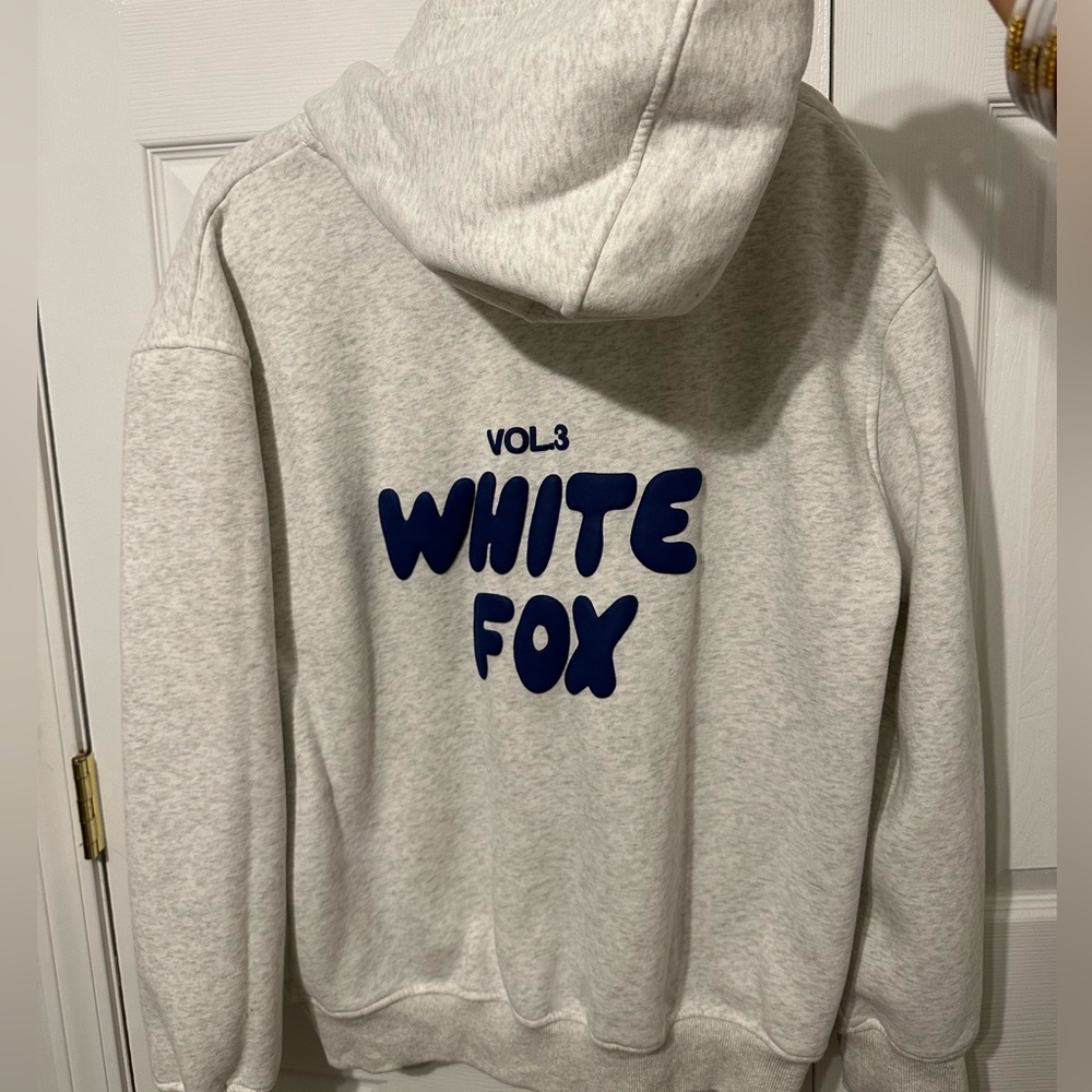 white fox hoodie